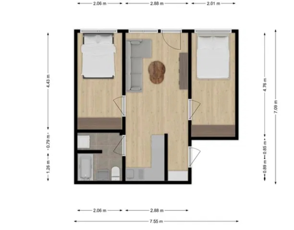 Ul. Oficerska – 3 Pokoje do zamieszkania - zdjęcie 9